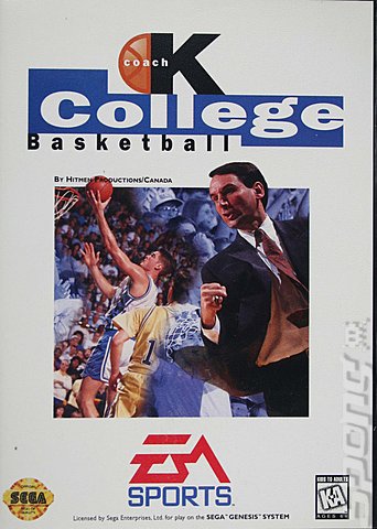 Coach K: College Basketball - Sega Megadrive Cover & Box Art