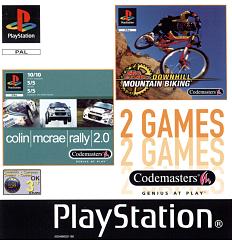Colin McRae Rally 2.0 and No Fear Downhill Mountain Biking - PlayStation Cover & Box Art