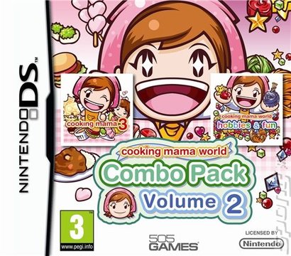 Cooking Mama World: Combo Pack Volume 2: Cooking Mama 3 & Hobbies and Fun - DS/DSi Cover & Box Art