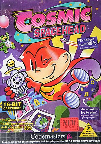 Cosmic Spacehead - Sega Megadrive Cover & Box Art