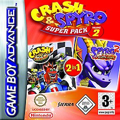 Crash and Spyro SuperPack Volume 2: Crash Nitro Kart & Spyro: Season of Flame (GBA)