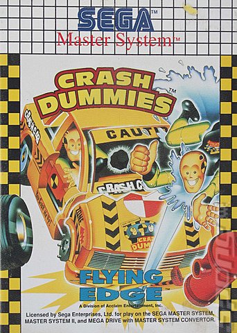 Crash Dummies - Sega Master System Cover & Box Art