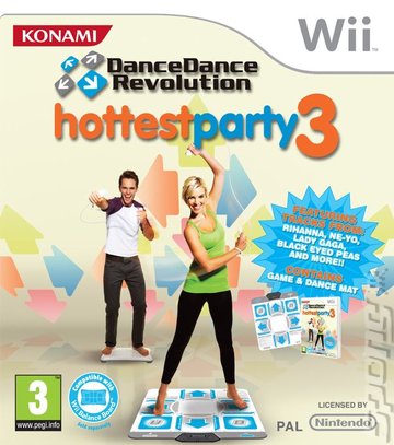 Dance Dance Revolution: Hottest Party 3 - Wii Cover & Box Art