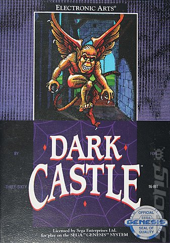 Dark Castle - Sega Megadrive Cover & Box Art