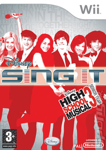 Disney Sing It: High School Musical 3: Senior Year - Wii Cover & Box Art