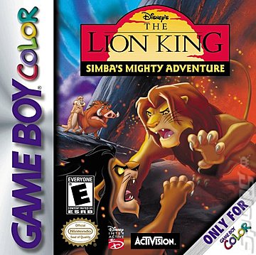 Disney's The Lion King: Simba's Mighty Adventure - Game Boy Color Cover & Box Art