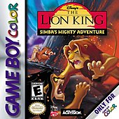 Disney's The Lion King: Simba's Mighty Adventure - Game Boy Color Cover & Box Art
