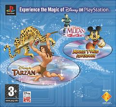 Disney Triple Pack (Tarzan/Mickey's Wild Adventure/Mulan) - PlayStation Cover & Box Art