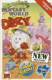 Dizzy 3: Fantasy World - C64 Cover & Box Art