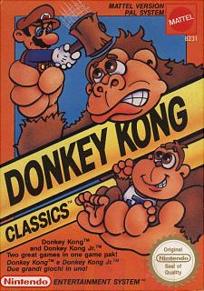 Donkey Kong Classics - NES Cover & Box Art