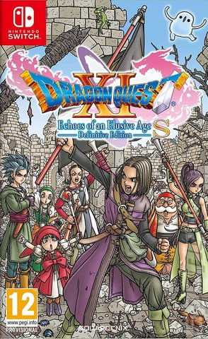 DRAGON QUEST XI: Echoes of an Elusive Age: Definitive Edition - Switch Cover & Box Art