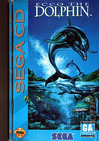 Ecco The Dolphin  - Sega MegaCD Cover & Box Art