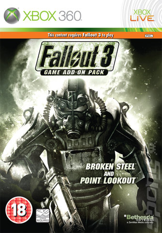 Fallout 3 Game Add-on Pack: Broken Steel and Point Lookout - Xbox 360 Cover & Box Art