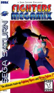 Fighters Megamix - Saturn Cover & Box Art