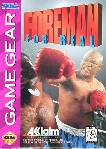 Foreman For Real - Game Gear Cover & Box Art