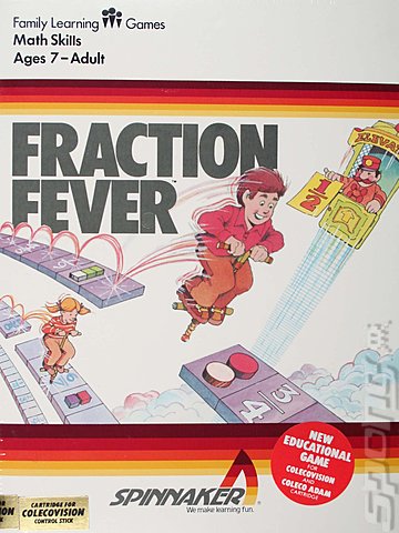 Fraction Fever - Colecovision Cover & Box Art