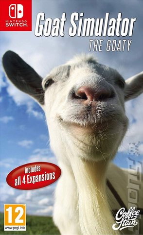Goat Simulator: The Goaty - Switch Cover & Box Art