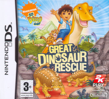 Go Diego Go! Great Dinosaur Rescue - DS/DSi Cover & Box Art