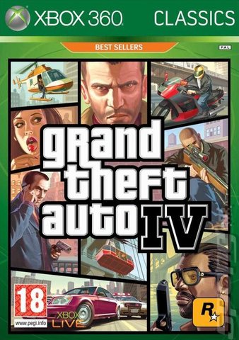 Grand Theft Auto IV - Xbox 360 Cover & Box Art