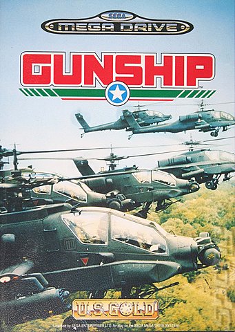 Gunship - Sega Megadrive Cover & Box Art