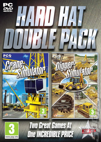 Hard Hat Double Pack: Crane & Digger Simulation - PC Cover & Box Art