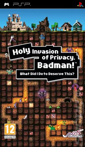 Holy Invasion of Privacy, Badman! What Did I Do to Deserve This? - PSP Cover & Box Art