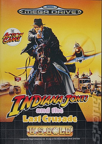 Indiana Jones and The Last Crusade - Sega Megadrive Cover & Box Art