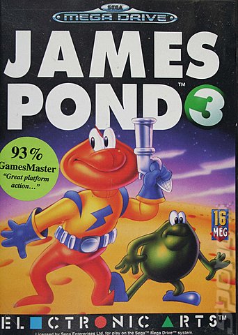 James Pond 3: Operation Starfish - Sega Megadrive Cover & Box Art