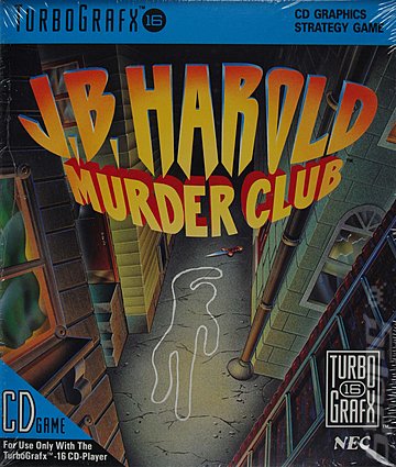 J.B. Harold Murder Club - NEC PC Engine Cover & Box Art