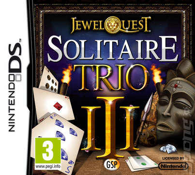 Jewel Quest Solitaire Trio - DS/DSi Cover & Box Art