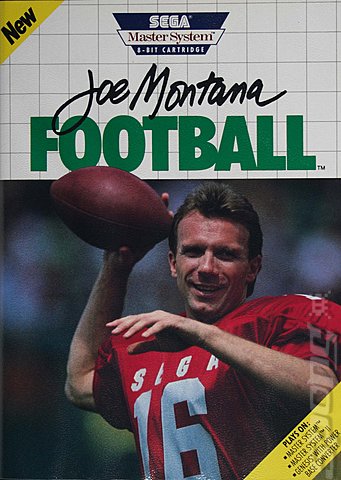 Joe Montana's NFL Football - Sega Master System Cover & Box Art