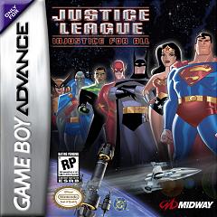 Justice League: Injustice for All - GBA Cover & Box Art