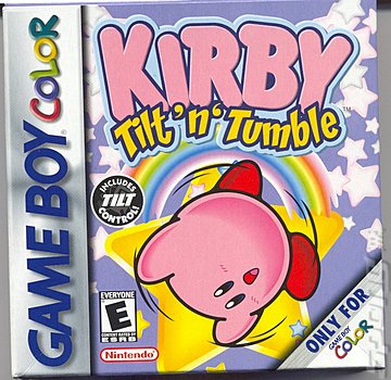Kirby Tilt 'n' Tumble - Game Boy Color Cover & Box Art