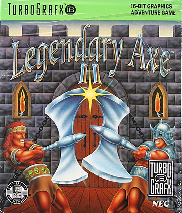 Legendary Axe 2 - NEC PC Engine Cover & Box Art