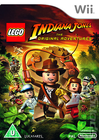 Lego Indiana Jones: The Original Adventures - Wii Cover & Box Art