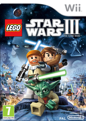LEGO Star Wars III: The Clone Wars - Wii Cover & Box Art