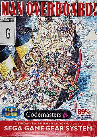 Man Overboard! - Game Gear Cover & Box Art