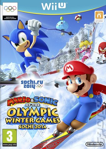 Mario & Sonic at the Sochi 2014 Olympic Winter Games - Wii U Cover & Box Art