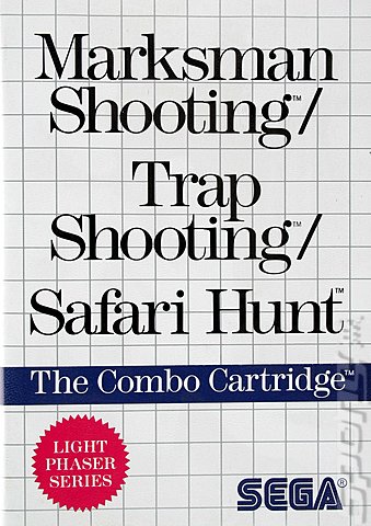 Marksman Shooting/Trap Shooting/Safari Hunt - Sega Master System Cover & Box Art