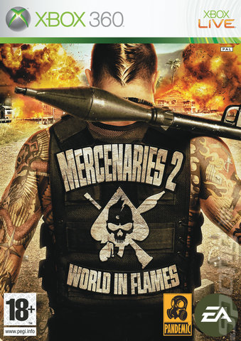 Mercenaries 2: World in Flames - Xbox 360 Cover & Box Art