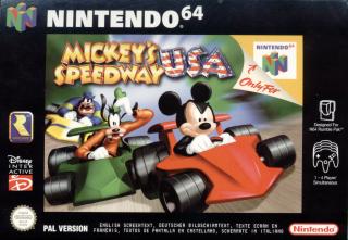 Mickey's Speedway USA - N64 Cover & Box Art