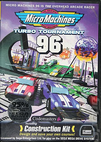 Micro Machines: Turbo Tournament 96 - Sega Megadrive Cover & Box Art