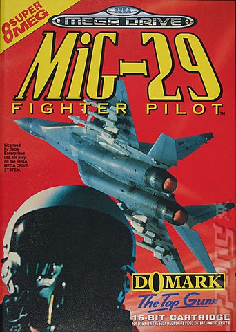 Mig-29 Fighter Pilot - Sega Megadrive Cover & Box Art