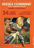 Missile Command - Atari 2600/VCS Cover & Box Art
