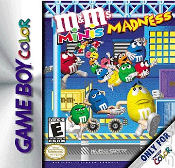 M&M�s Minis Madness - Game Boy Color Cover & Box Art
