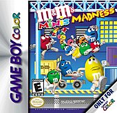 M&M’s Minis Madness - Game Boy Color Cover & Box Art