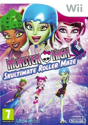 Monster High: Skultimate Roller Maze - Wii Cover & Box Art