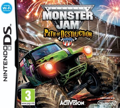 Monster Jam: Path of Destruction - DS/DSi Cover & Box Art
