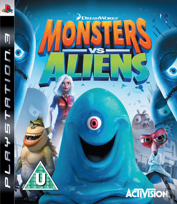 Monsters Vs Aliens - PS3 Cover & Box Art