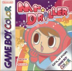 Mr Driller - Game Boy Color Cover & Box Art